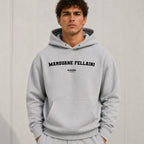 Marouane Fellaini name-print hoodie - grey