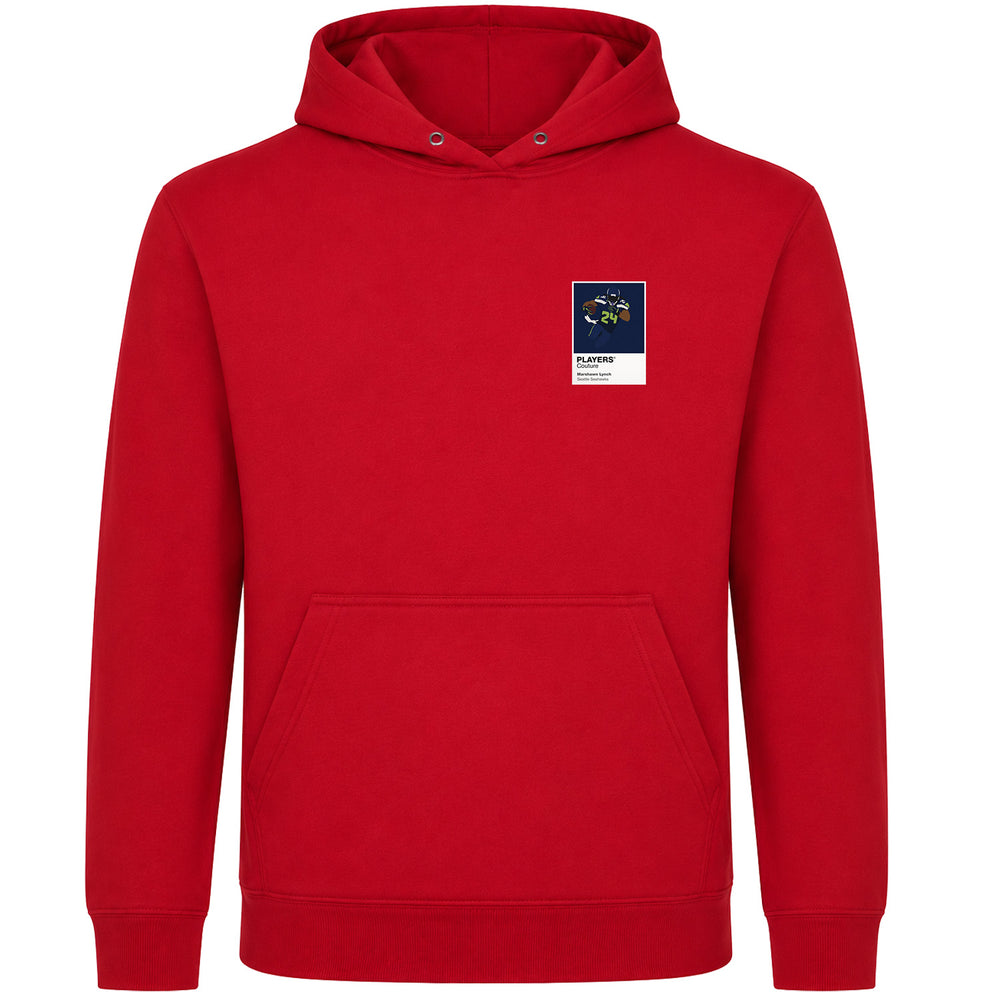 Marshawn Lynch Seahawks American Football Icon Frame Men's Hoodie
