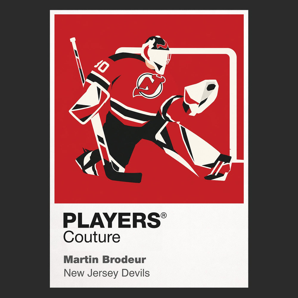 Martin Brodeur Devils Ice Hockey Icon Frame Men's T-Shirt – image 9