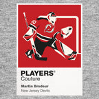 Martin Brodeur Devils Ice Hockey Icon Frame Men's T-Shirt – image 7