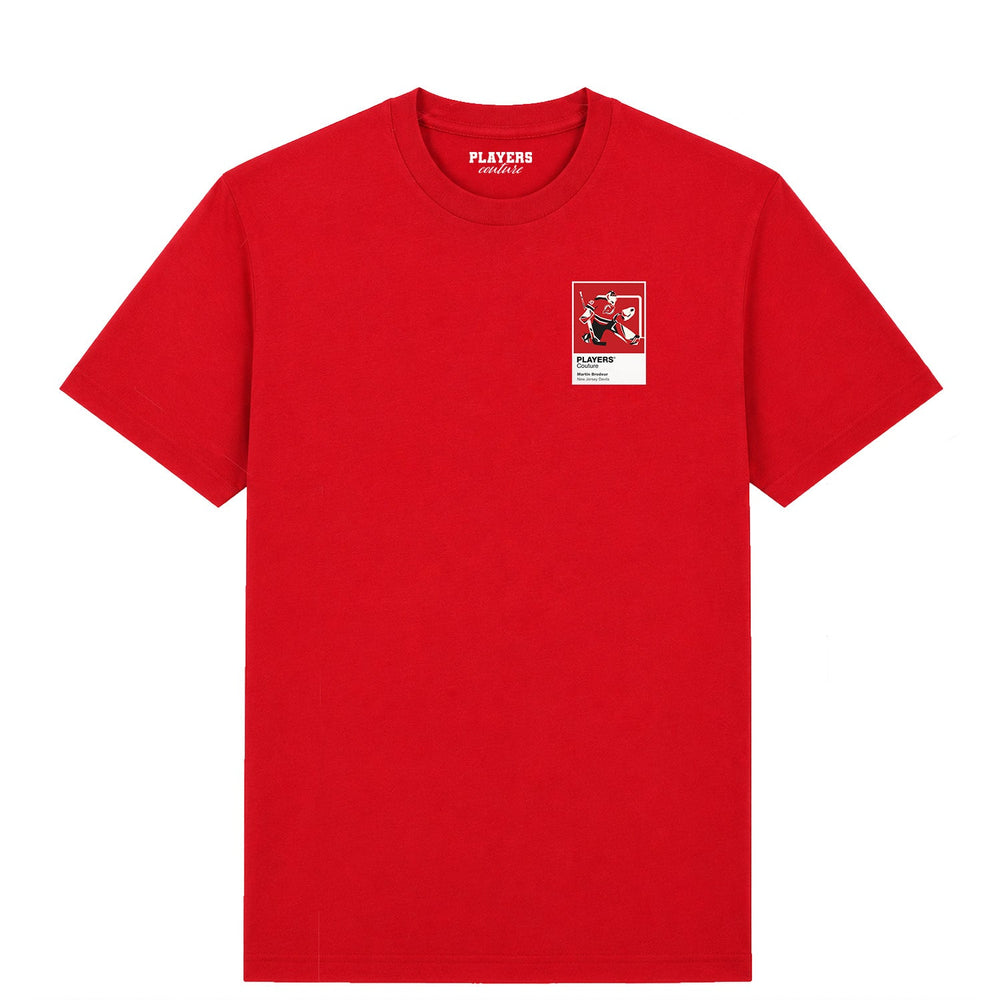 Martin Brodeur Devils Ice Hockey Icon Frame Men's T-Shirt – image 4