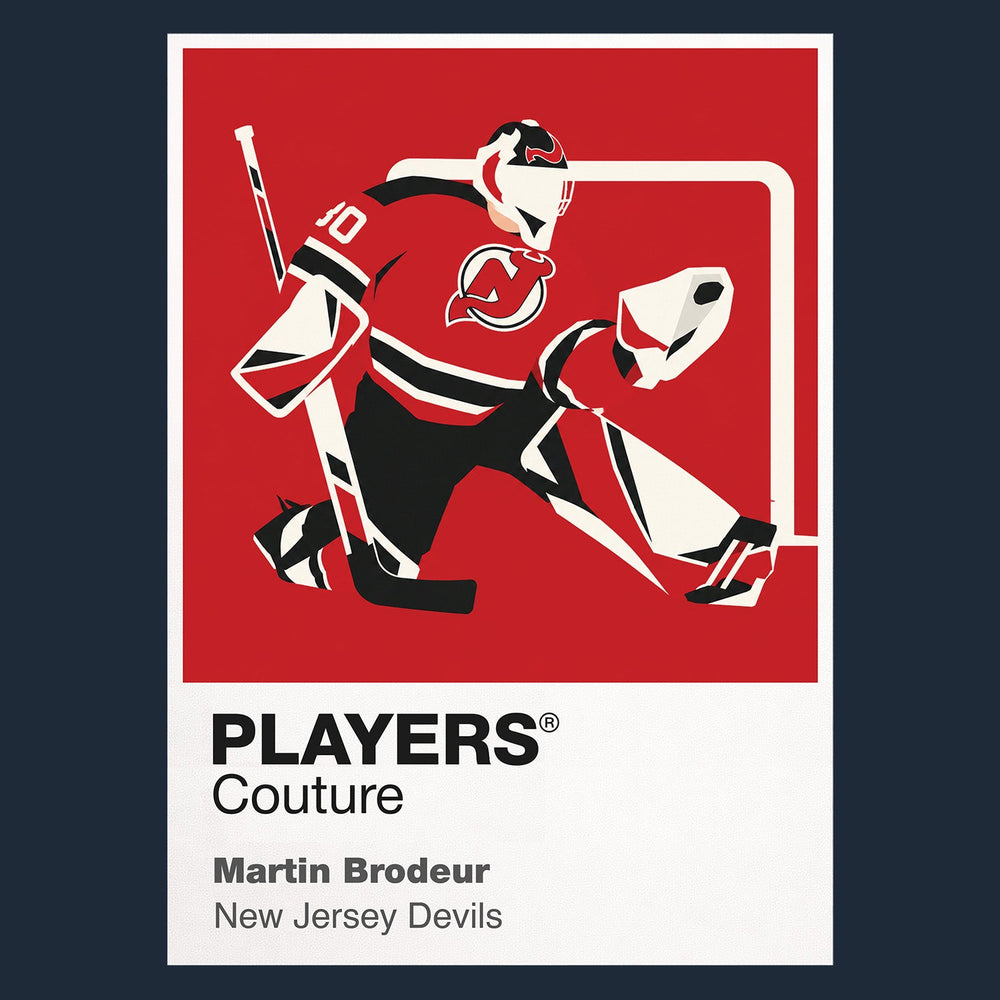 Martin Brodeur Devils Ice Hockey Icon Frame Men's T-Shirt – image 8