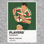 Martin Johnson Leicester Rugby Union Icon Frame Men's Hoodie – image 6