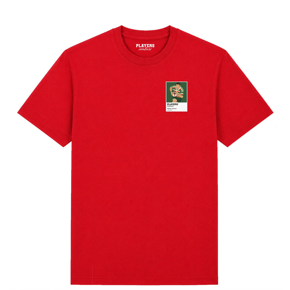 Martin Johnson Leicester Rugby Union Icon Frame Men's T-Shirt – image 4