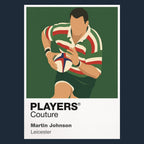 Martin Johnson Leicester Rugby Union Icon Frame Men's Hoodie – image 1
