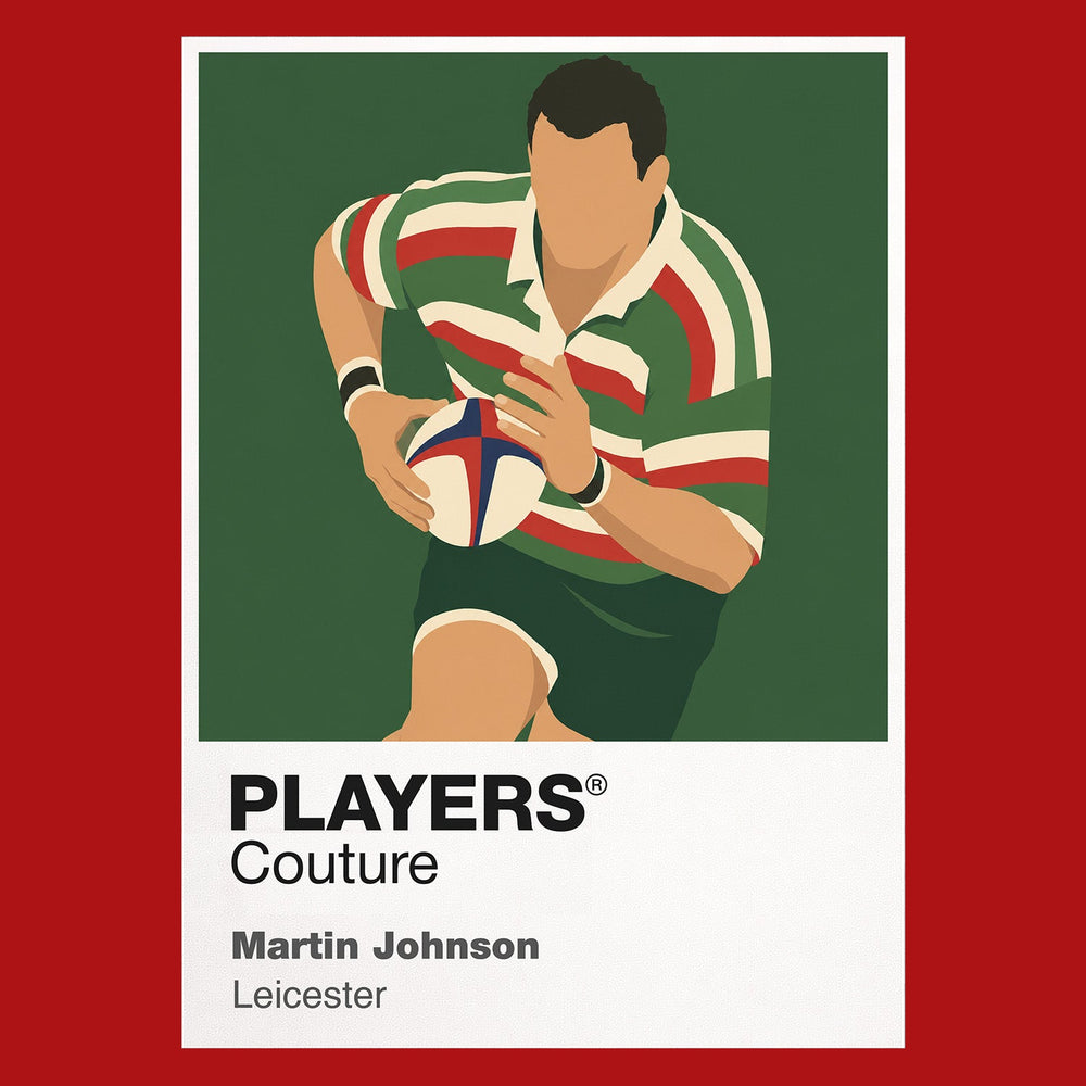 Martin Johnson Leicester Rugby Union Icon Frame Men's Hoodie – image 7
