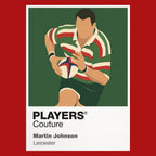 Martin Johnson Leicester Rugby Union Icon Frame Men's Hoodie – image 7