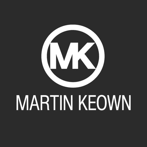 Martin Keown Logo Men's T-Shirt – black close-up detail shot of the Martin Keown Players Couture logo design