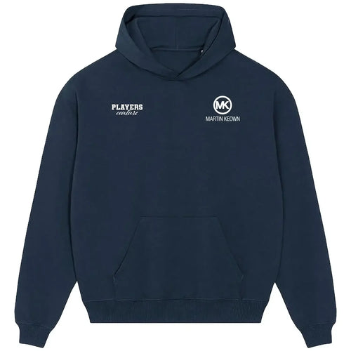 Martin Keown hoodie – navy men's hoodie featuring the Martin Keown Players Couture logo