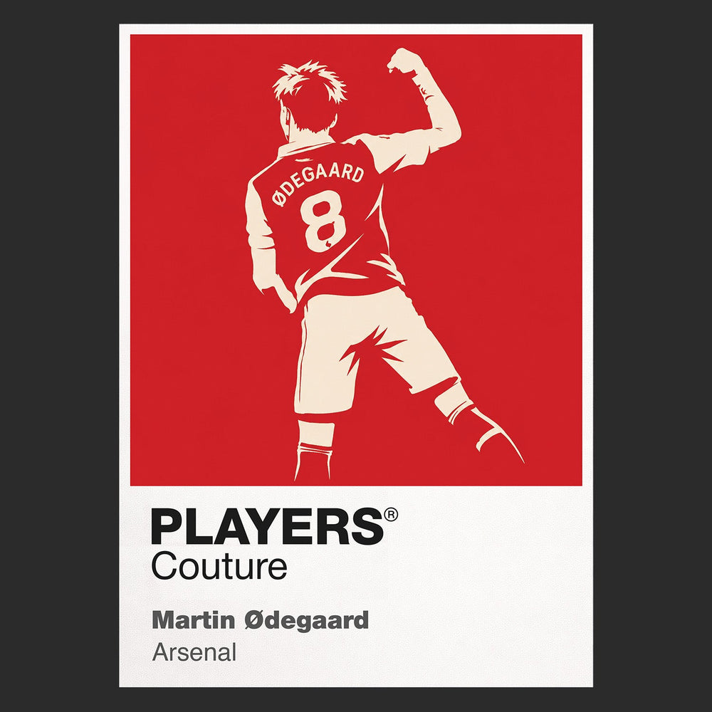 Martin Odegaard Arsenal Icon Frame Kids Hoodie — Black Artwork