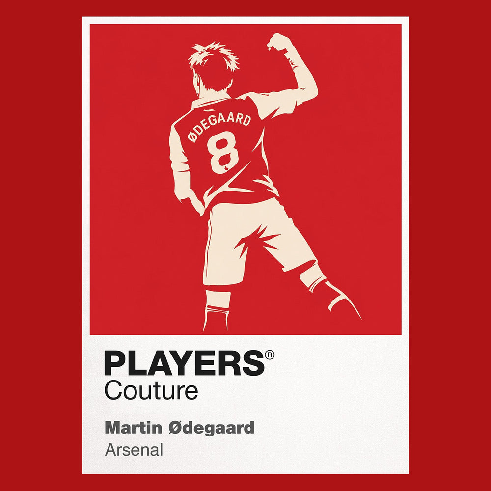 Martin Odegaard Arsenal Icon Frame Kids T-Shirt — Red Artwork