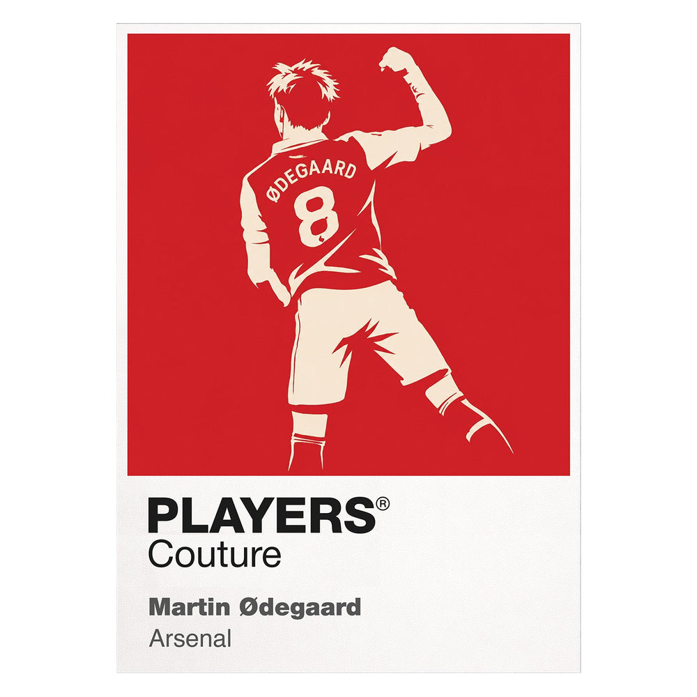 Martin Odegaard Arsenal Icon Frame — White