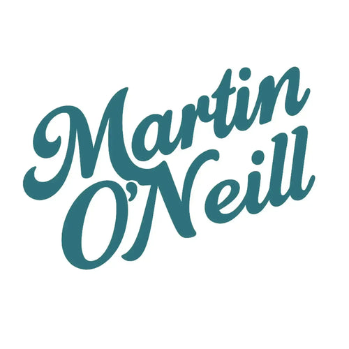 Martin O'Neill Logo Men's Hoodie – white close-up detail shot of the Martin O'Neill Players Couture logo design