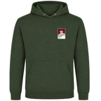 Martin Pipe horse racing hoodie – mens earthy green hoodie view