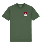 Martin Pipe horse racing T-shirt – mens earthy green tshirt view