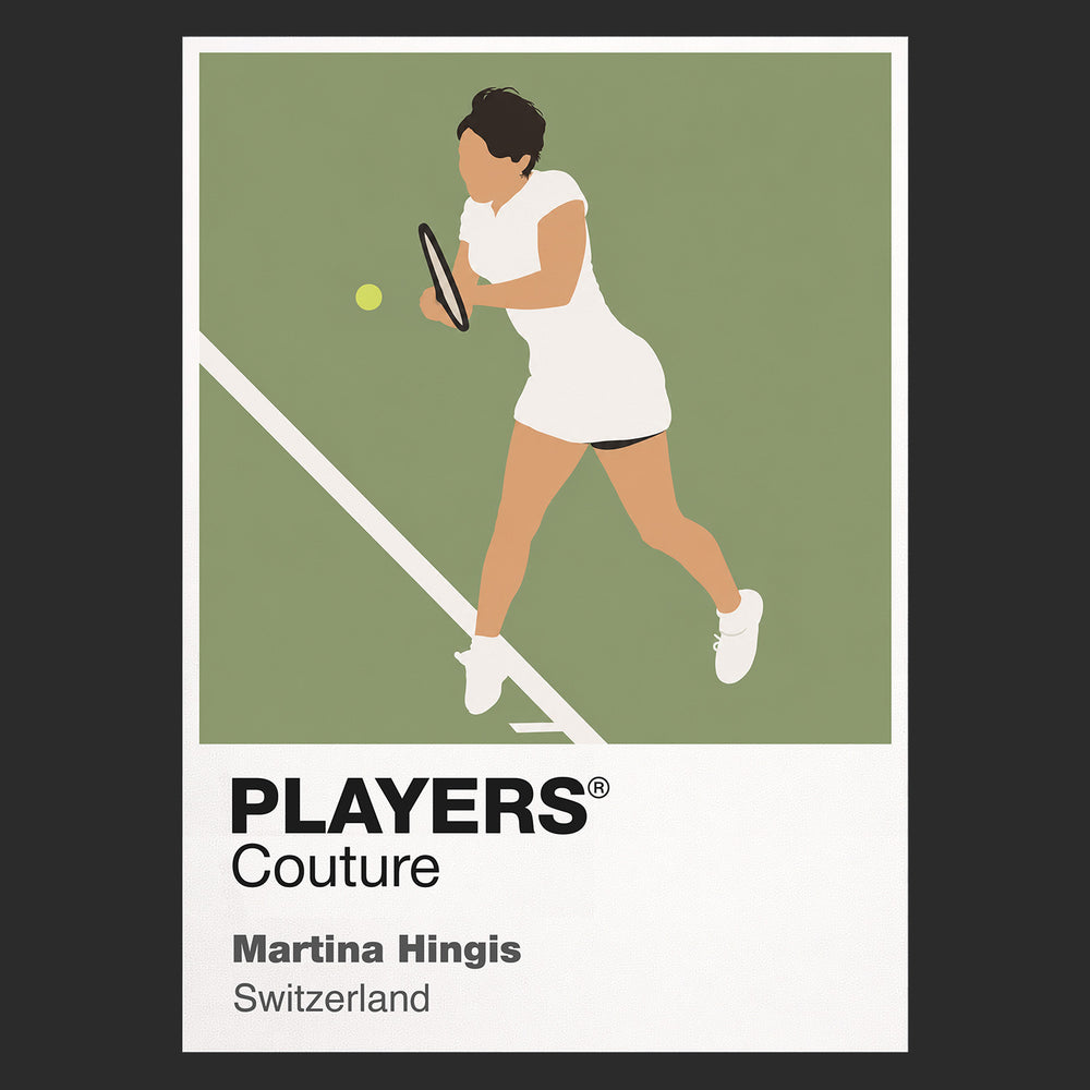 Martina Hingis Tennis Icon Frame Men's T-Shirt