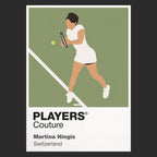 Martina Hingis Tennis Icon Frame Men's T-Shirt