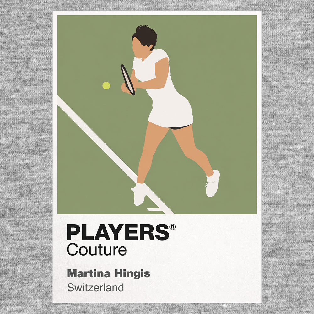 Martina Hingis Tennis Icon Frame Men's Hoodie