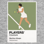 Martina Hingis Tennis Icon Frame Men's Hoodie