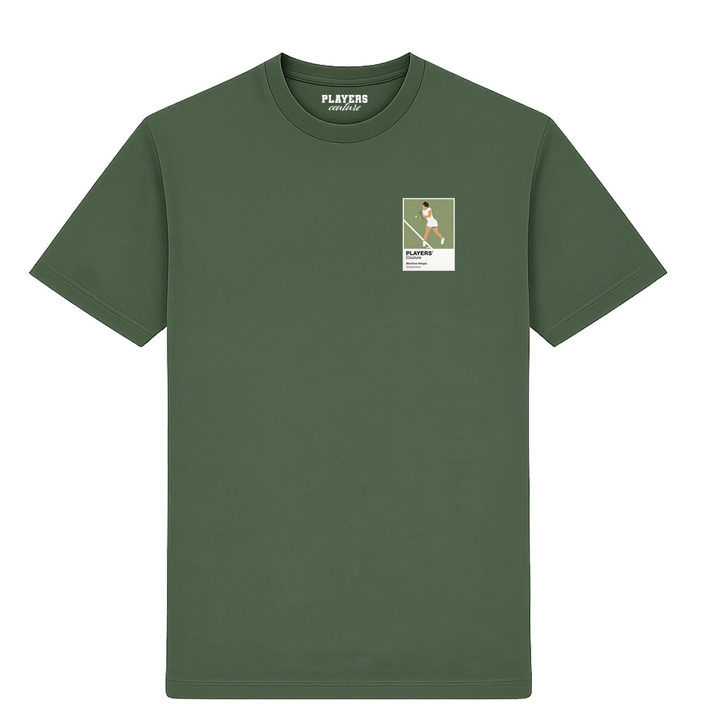 Martina Hingis Tennis Icon Frame Men's T-Shirt