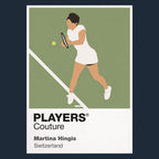 Martina Hingis Tennis Icon Frame Men's Hoodie