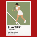 Martina Hingis Tennis Icon Frame Men's Hoodie