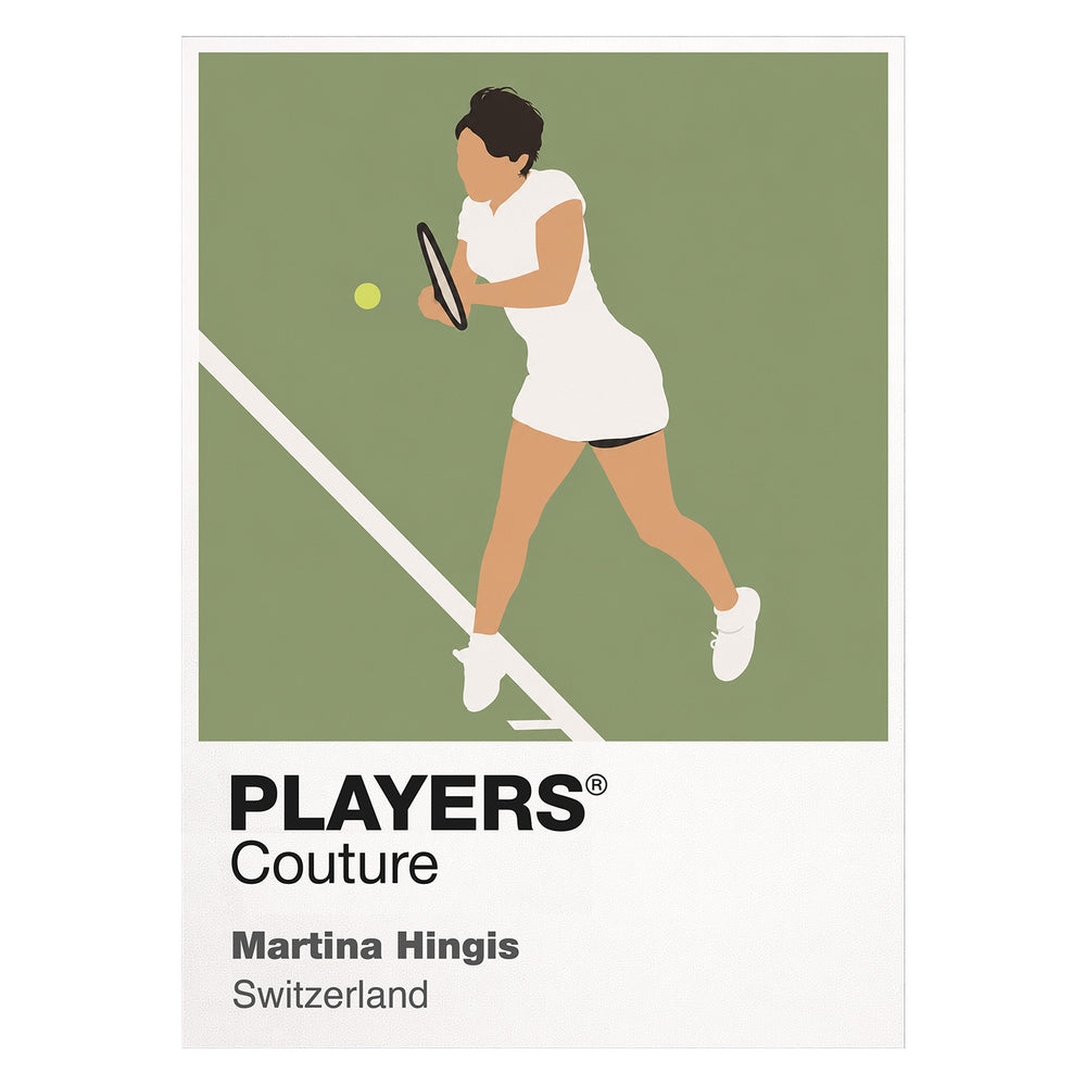 Martina Hingis Tennis Icon Frame Men's Hoodie