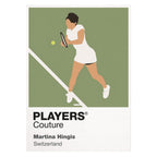 Martina Hingis Tennis Icon Frame Men's Hoodie