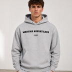 Martina Navratilova name-print hoodie - grey