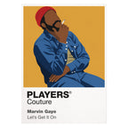 Marvin Gaye Marvin Gaye's elegant Motown and seventies soul performance identity Icon Frame artwork on white