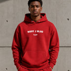 Mary J Blige name-print hoodie - red
