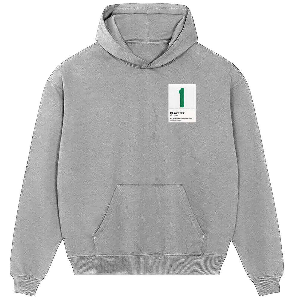 Masters Augusta Caddy 1 hoodie – grey men's hoodie featuring the Masters Augusta Caddy 1 Players Couture logo