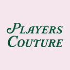 Golf Script t-shirt – pink men's t-shirt featuring the Golf Script Players Couture logo