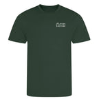Golf Script t-shirt – green men's t-shirt featuring the Golf Script Players Couture logo