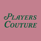 Golf Script t-shirt – pink men's t-shirt featuring the Golf Script Players Couture logo