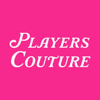 Golf Script hoodie – pink men's hoodie featuring the Golf Script Players Couture logo