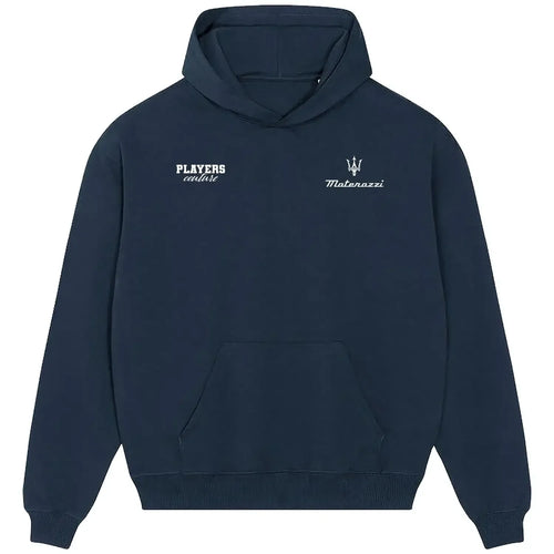 Marco Materazzi hoodie – navy men's hoodie featuring the Marco Materazzi Players Couture logo