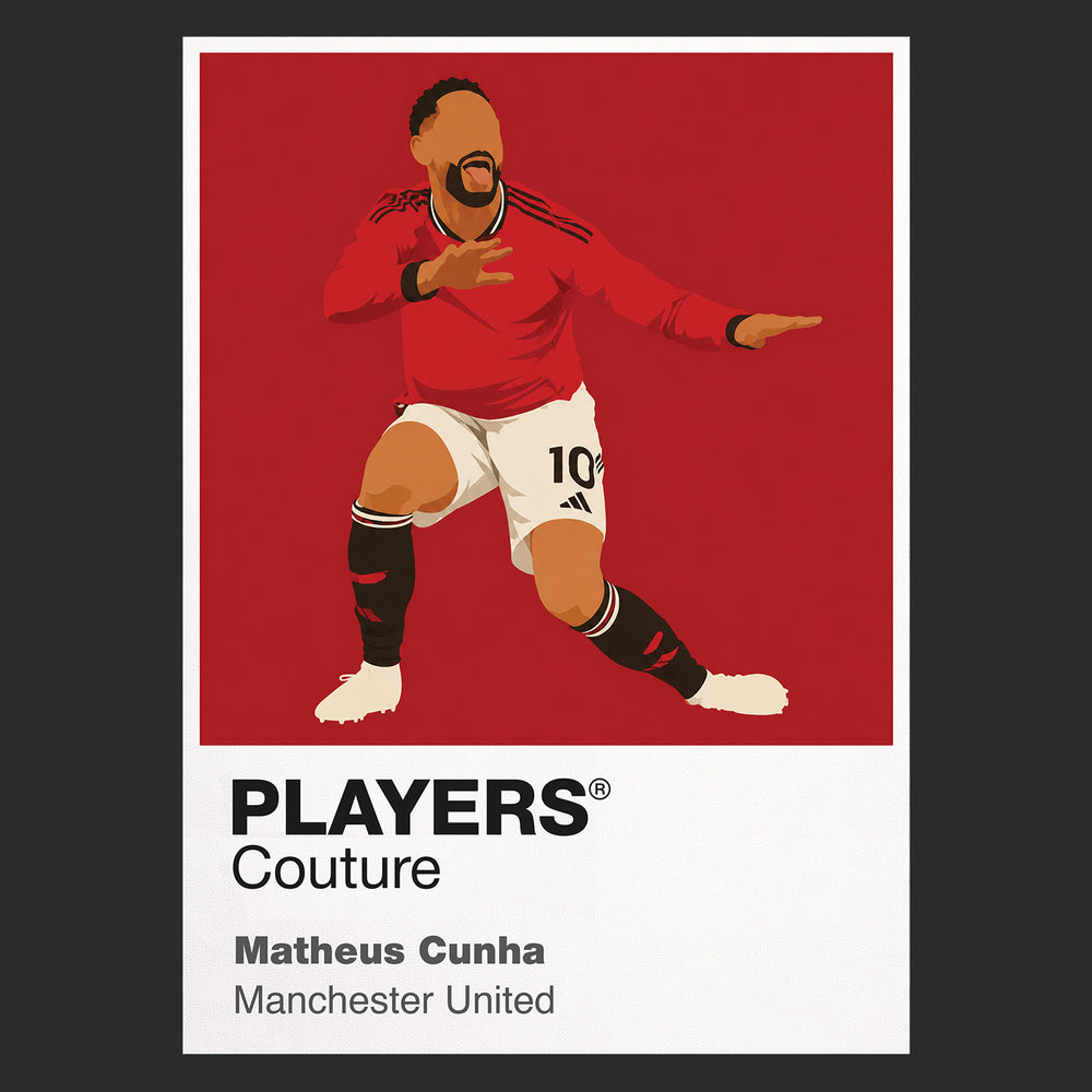 Matheus Cunha Manchester United Icon Frame — Black