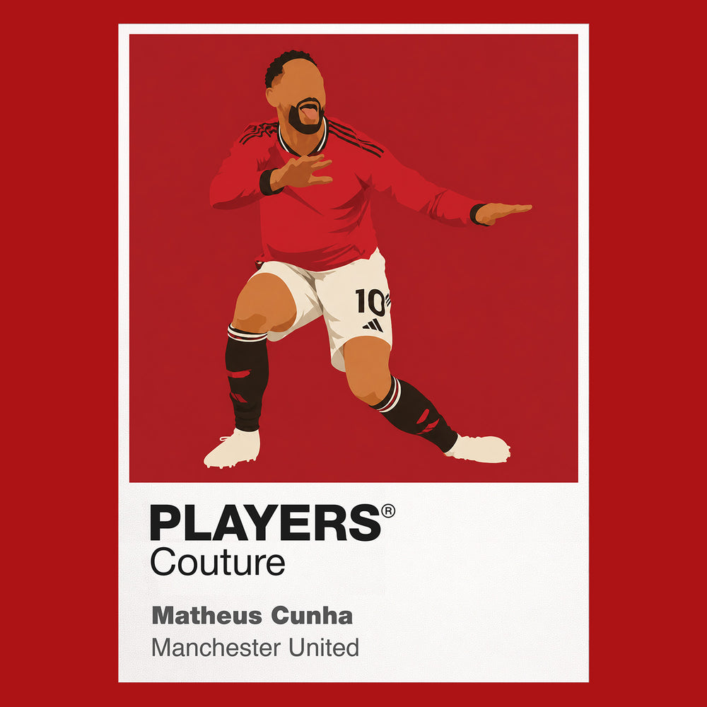 Matheus Cunha Manchester United Icon Frame — Red