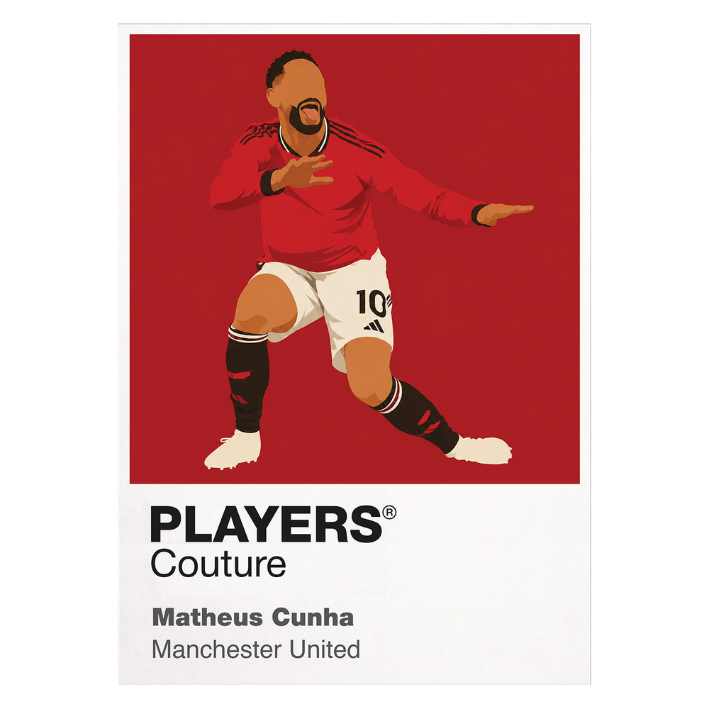 Matheus Cunha Manchester United Icon Frame — White