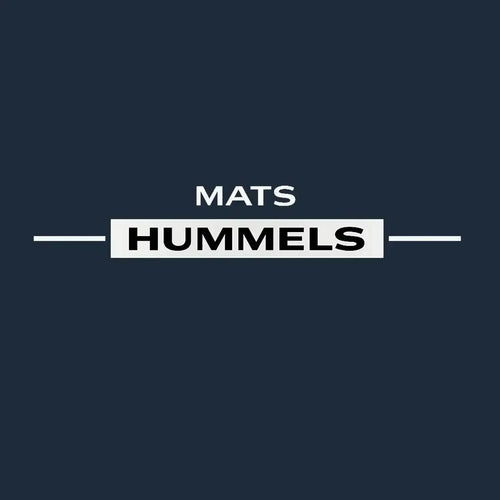 Mats Hummels Logo Men's T-Shirt – navy close-up detail shot of the Mats Hummels Players Couture logo design