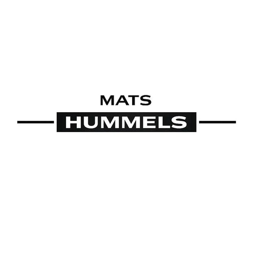 Mats Hummels Logo Men's T-Shirt – white close-up detail shot of the Mats Hummels Players Couture logo design