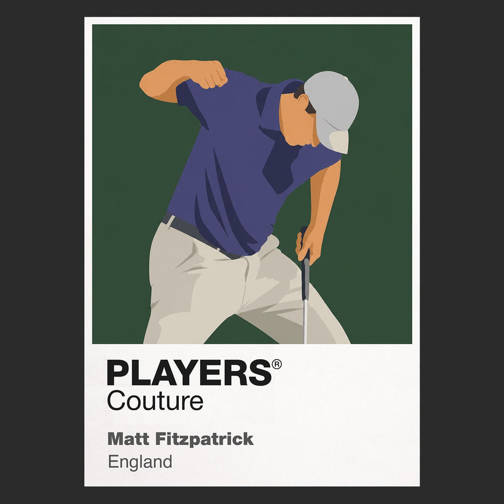 Matt Fitzpatrick Golf Icon Frame Men's Polo Shirt