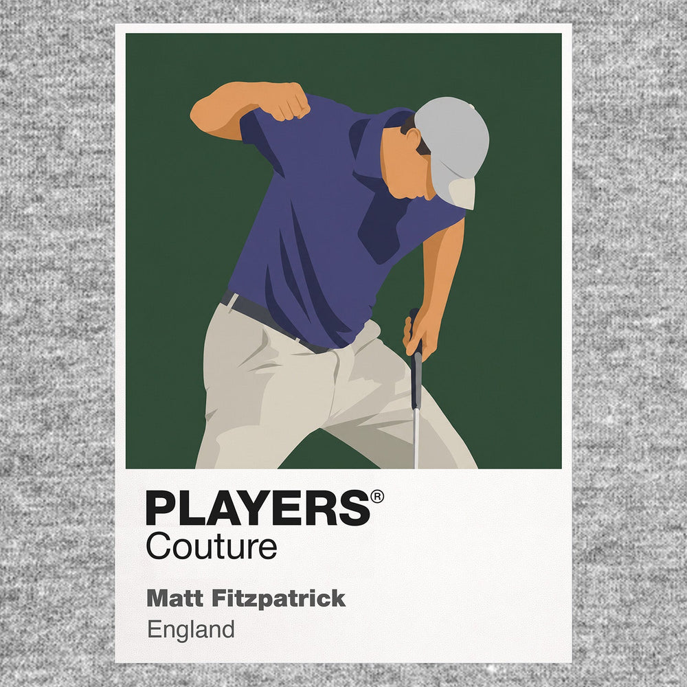 Matt Fitzpatrick Golf Icon Frame Men's Polo Shirt