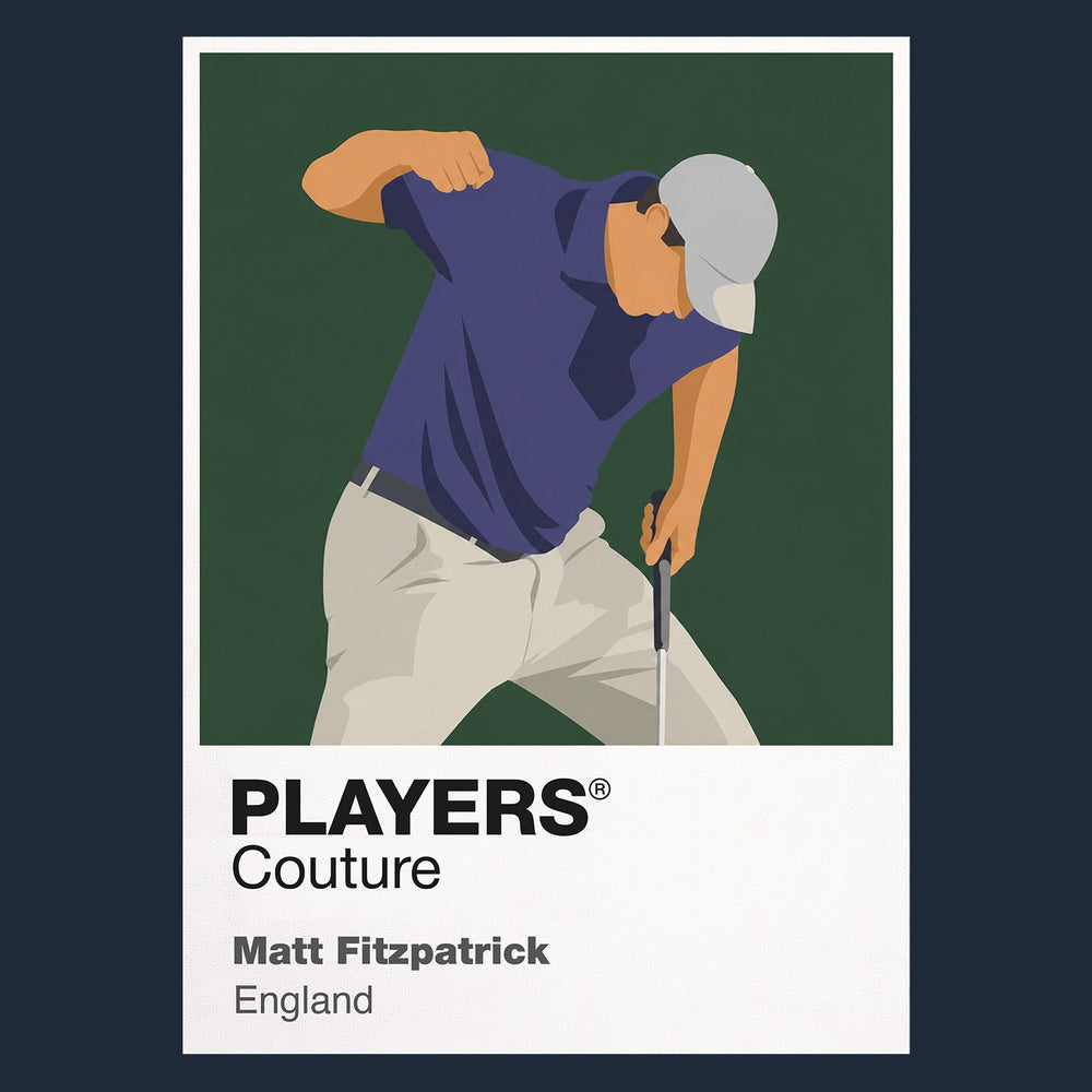Matt Fitzpatrick Golf Icon Frame Men's Polo Shirt
