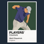 Matt Fitzpatrick Golf Icon Frame Men's Polo Shirt in Navy - Players Couture Streetwear