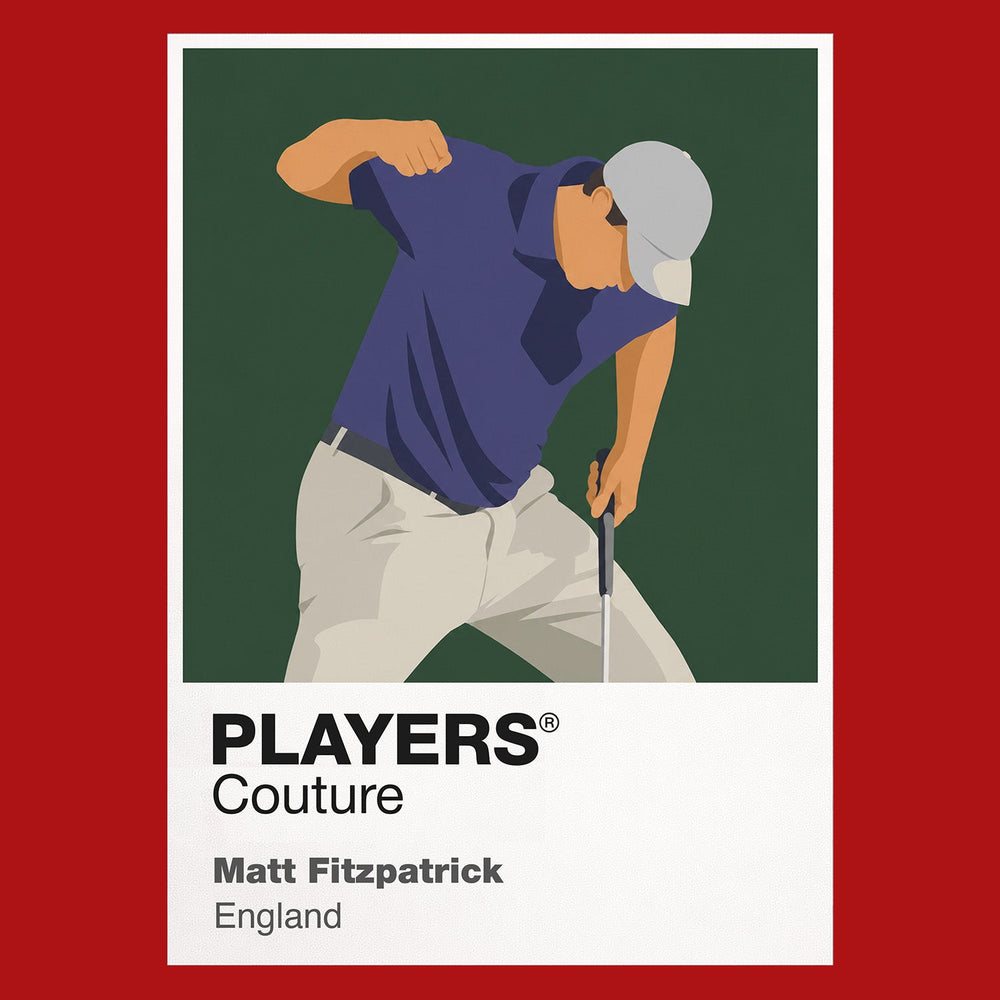 Matt Fitzpatrick Golf Icon Frame Men's Polo Shirt