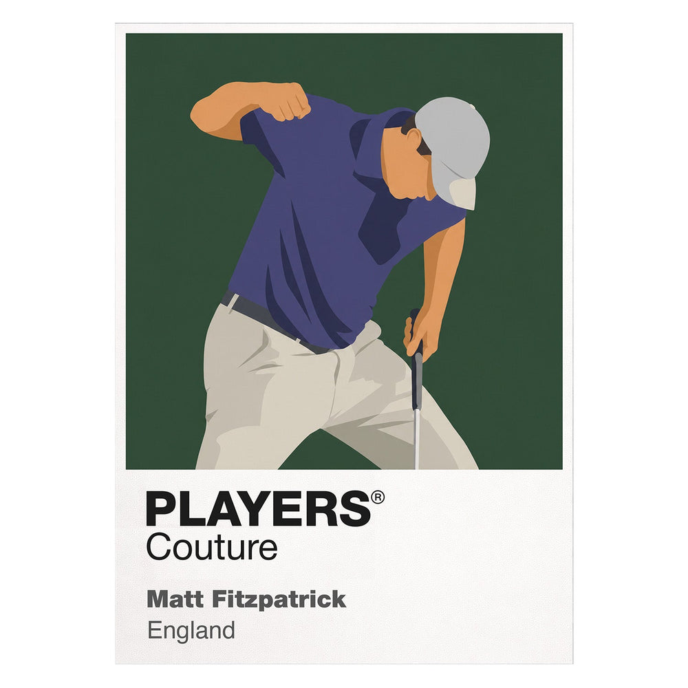 Matt Fitzpatrick Golf Icon Frame Men's Polo Shirt