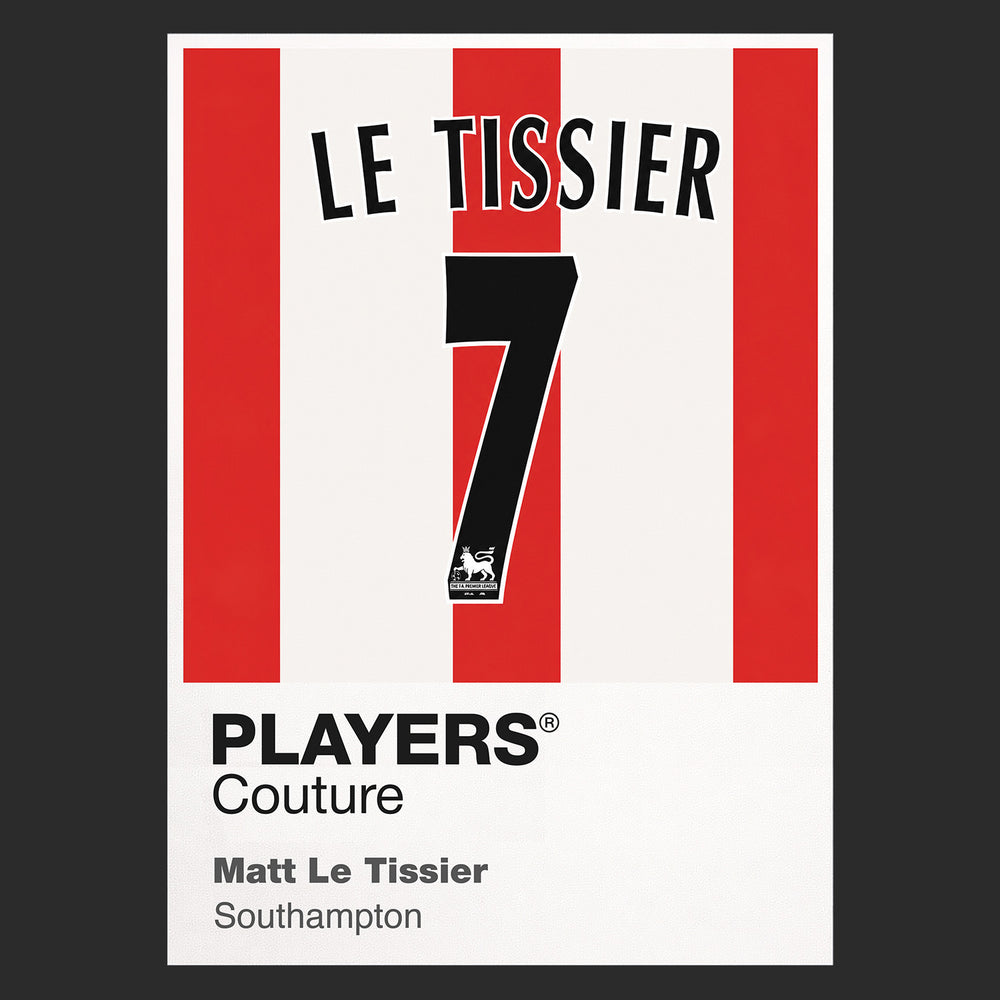 Matt Le Tissier 7 Football Shirt Frame Men's Hoodie