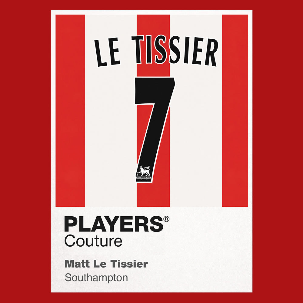 Matt Le Tissier 7 Football Shirt Frame Men's Hoodie